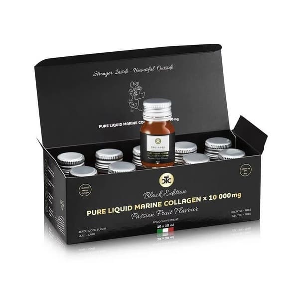 The Collagen Company Czysty líquido de colágeno marino 10000mg 10x30 ml maracuyá – The Collagen Company packaging