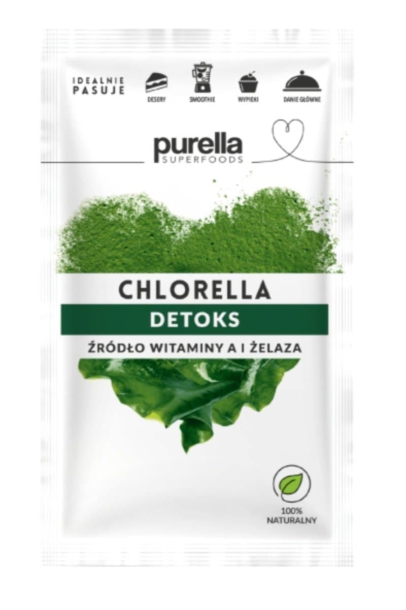Purella Superfoods Chlorella poudre 21g – Purella emballage