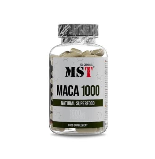 MST - Maca - 1.000 mg, 120 cápsulas – empaque