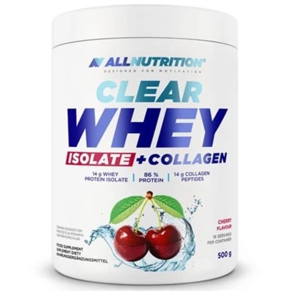 Allnutrition Clear Whey Isolate + Collagen, Pulver 450 g