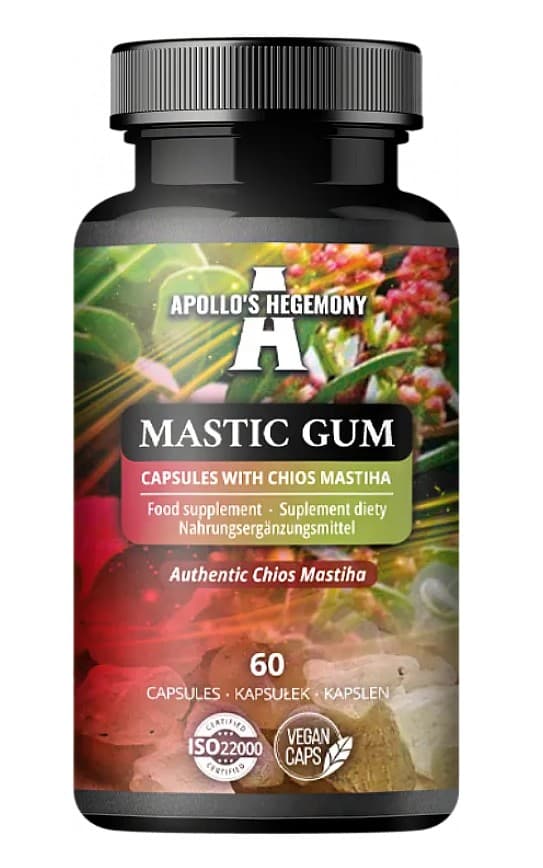 Apollo'S Hegemony - Mastic Gum - 500 mg - 60 capsules – Apollo'S Hegemony verpakking