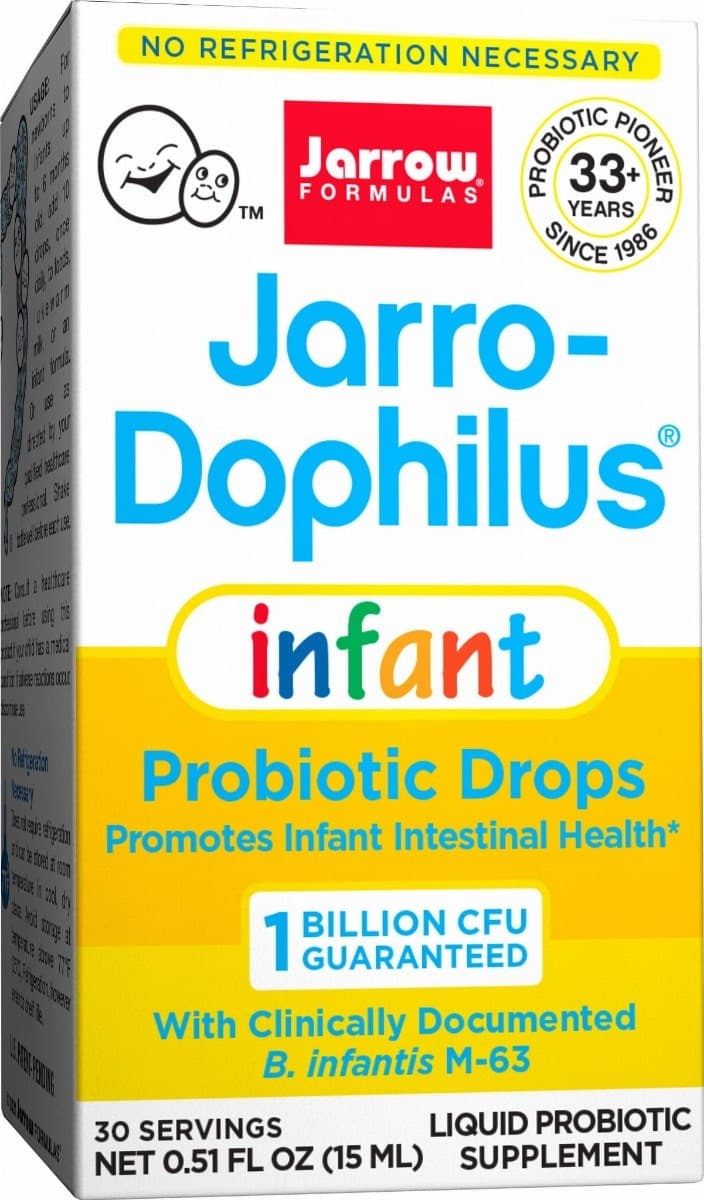 Jarrow Formulas Jarro-Dophilus Infant Probiotico 15 ml – Jarrow Formulas confezione