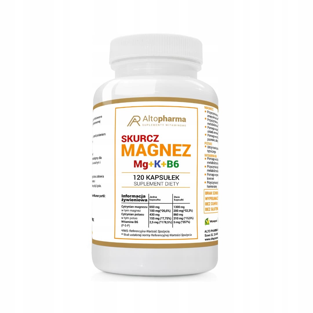 Altopharma - Magnesium Mg+K+Vitamine B6 Forte 120 Caps