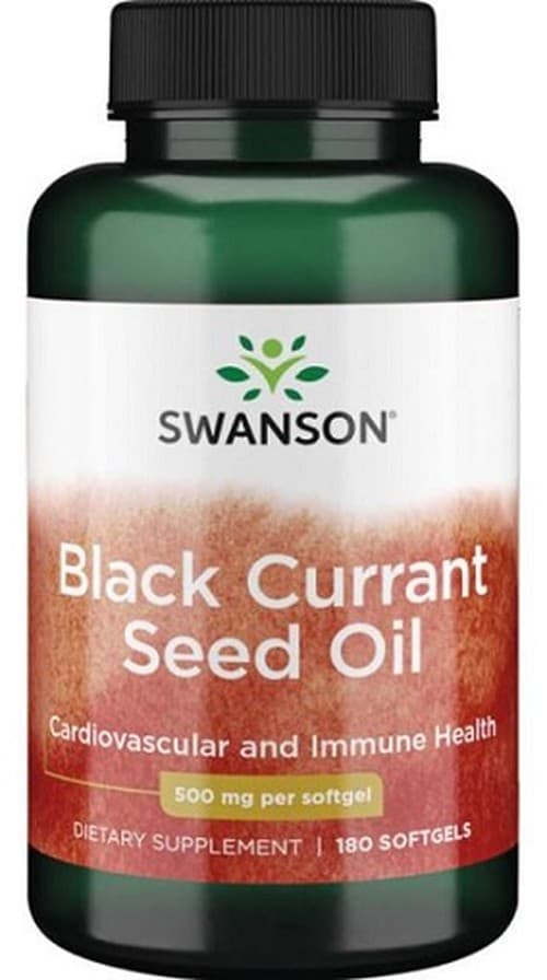 Swanson Black Currant Seed Oil 500 mg, soft capsules – Swanson packaging