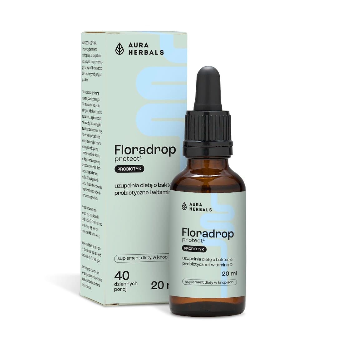 Aura Herbals - Floradrop Protect Probiotic - 30 Dagen - 20ml – Aura Herbals verpakking
