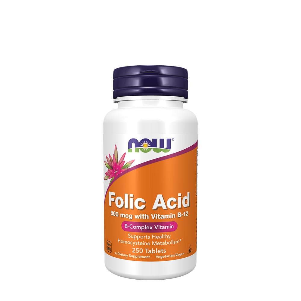 Now Foods - Vitamin B-12 With Folic Acid – NOW Foods packaging