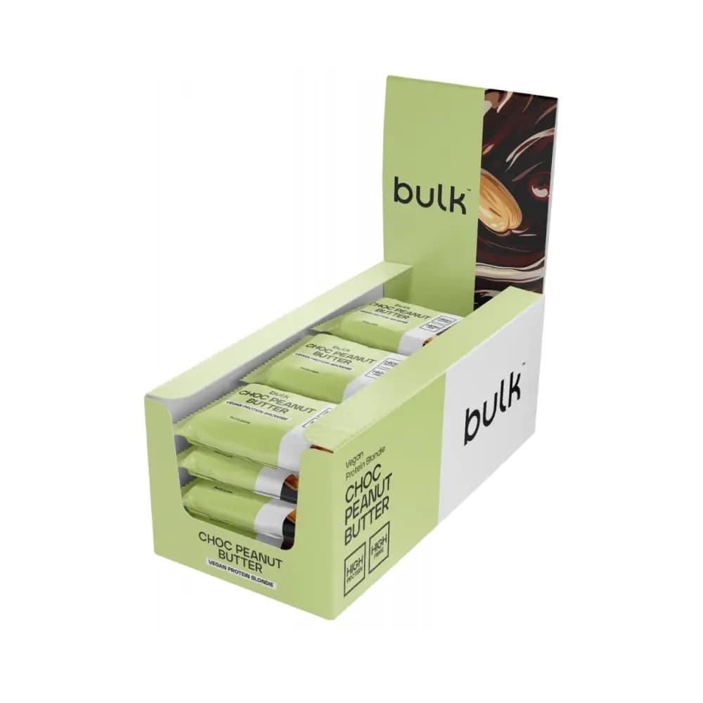 Hurtowy - Wegański Brownie Proteinowy (12x60g) - Czekolada i Masło Orzechowe – Bulk opakowanie
