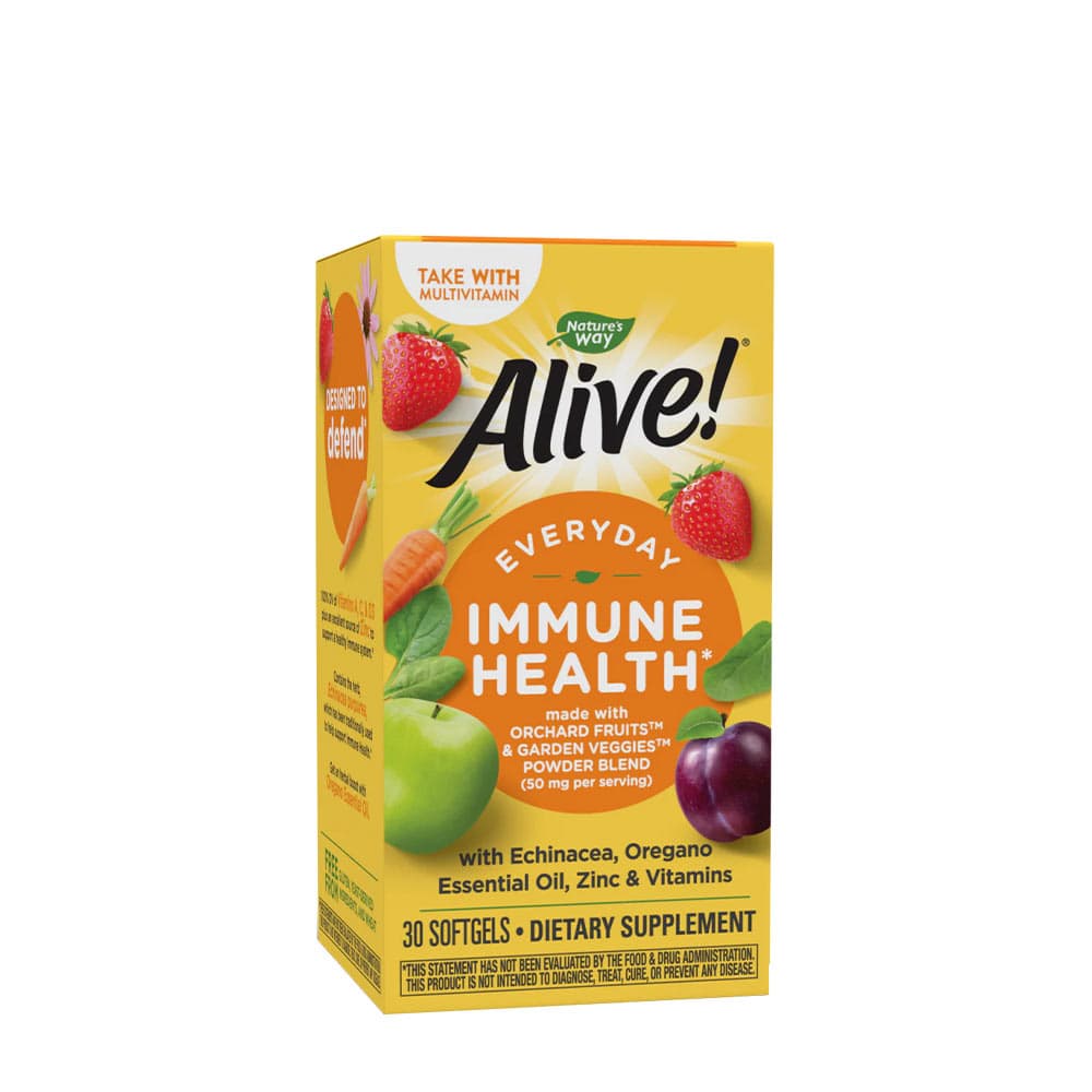 Nature's Way Alive! Everyday Immune Health 30 gélules molles – Nature's Way emballage