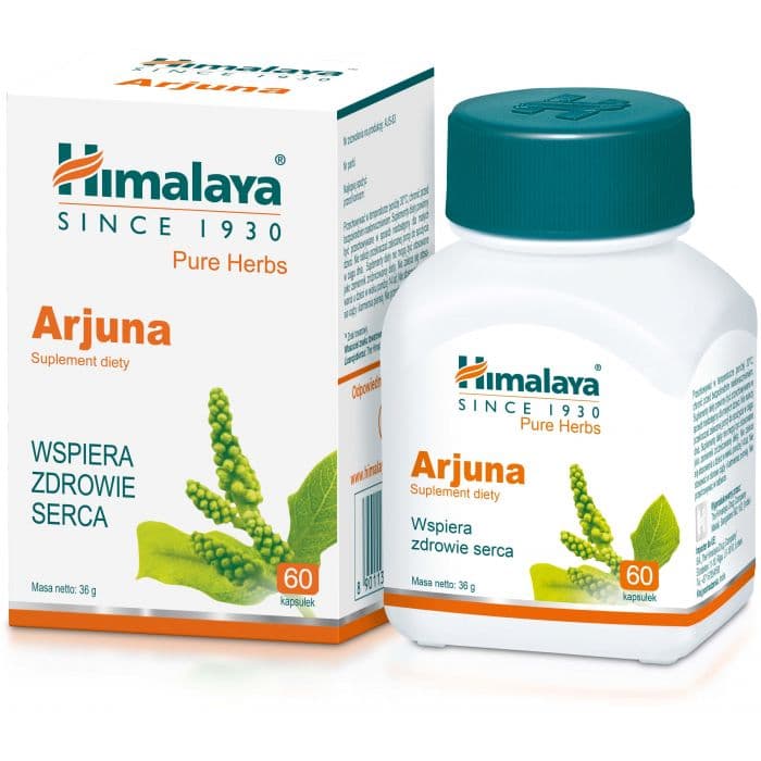 Himalaya Arjuna 60 cápsulas – Himalaya empaque