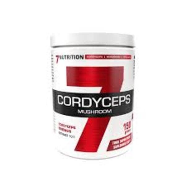 7Nutrition Cordyceps Mushroom - 150g pulver – 7 Nutrition förpackning