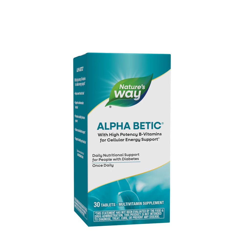 Nature's Way Alpha Betic® Multivitamínico 30 tabletas – Nature's Way empaque