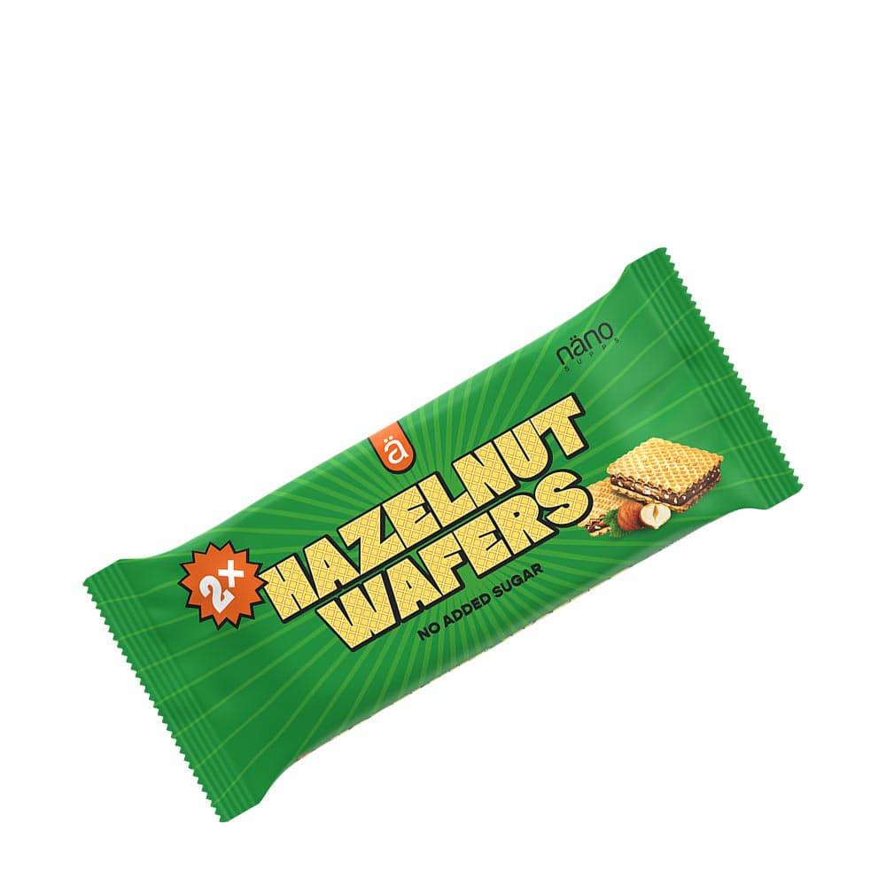 Nanosupps Hazelnut Wafers - 39 g – Nanosupps Verpackung