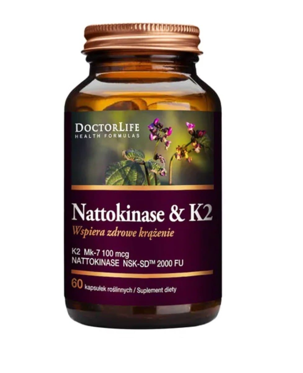 Doctor Life Nattokinase & K2 60 cápsulas vegetales – Doctor Life packaging