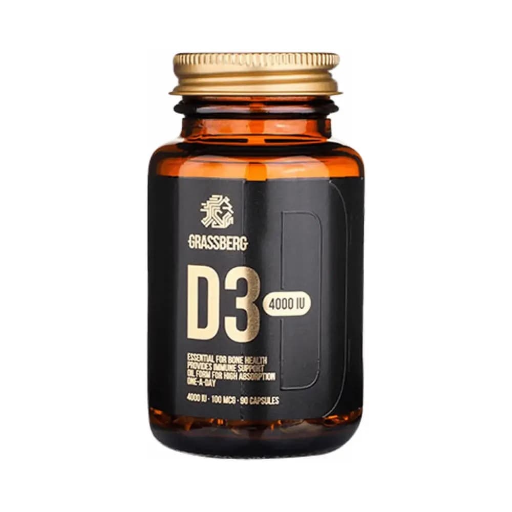 Grassberg - Vitamin D3 4000IU - Sans saveur – Grassberg emballage