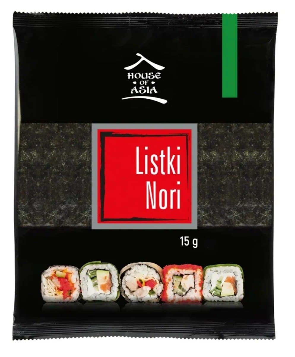 House of Asia Liście Nori alg morskich 6 sztuk