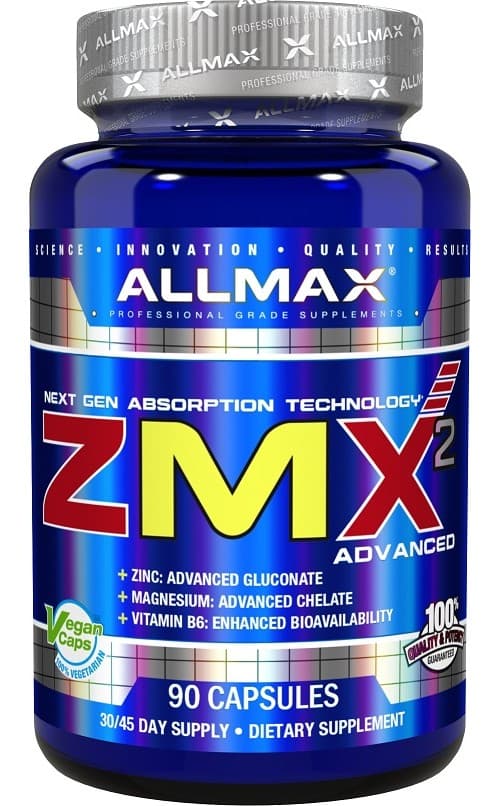 Allmax Nutrition - Zmx2 Advanced - 90 kapslar – Allmax förpackning