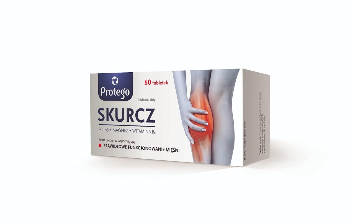 Protego Skurcz 60 tablets | Salvum Lab – Protego packaging