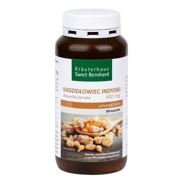Kräuterhaus Sanct Bernhard Boswellia Serrata 400 mg – 180 tabletter