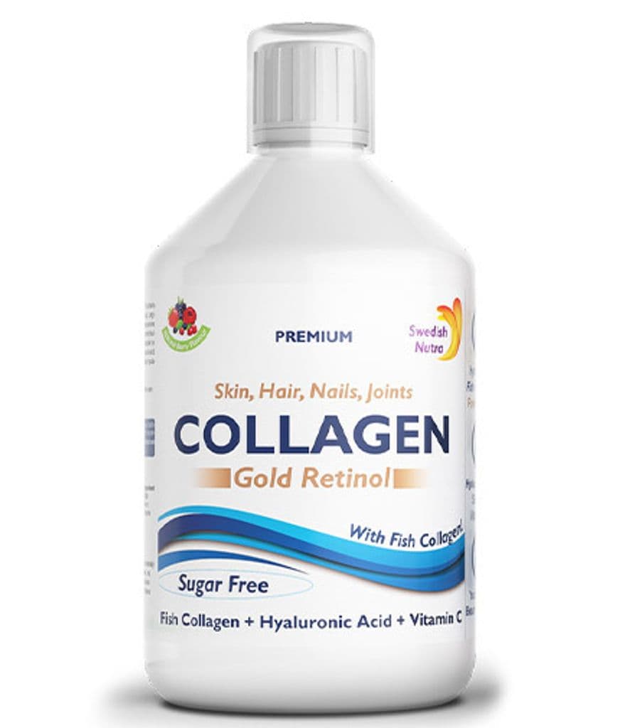 SWEDISH NUTRA Collagen Gold Retinol 500 ml – Swedish Nutra confezione