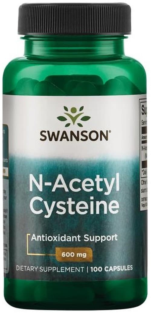 Swanson - N-Acétylcystéine 600 mg, capsules végétaliennes – Swanson packaging