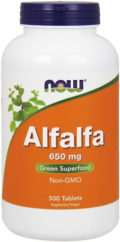 NOW Foods Alfalfa Super Green 500 tablets – NOW Foods packaging