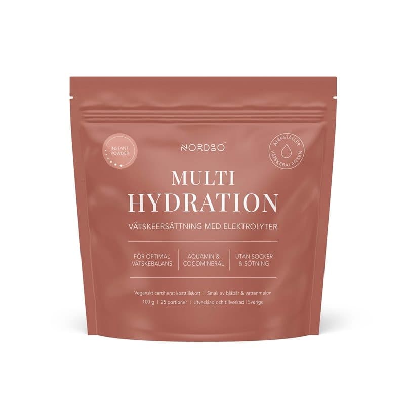 Multi Hydration Powder 100g 25 servings | Nordbo – Nordbo packaging