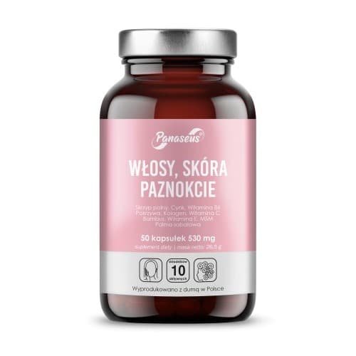 Panaseus - Włosy, Skóra Paznokcie - 50 Caps