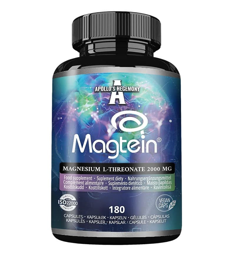Magtein Magnesium L-Threonate 180 vcaps | Apollo'S Hegemony – Apollo'S Hegemony förpackning