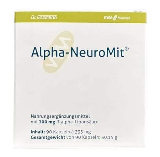 Dr. Enzmann MSE - Alpha Neuromit 200mg - 30 kapslar – mitopharma förpackning