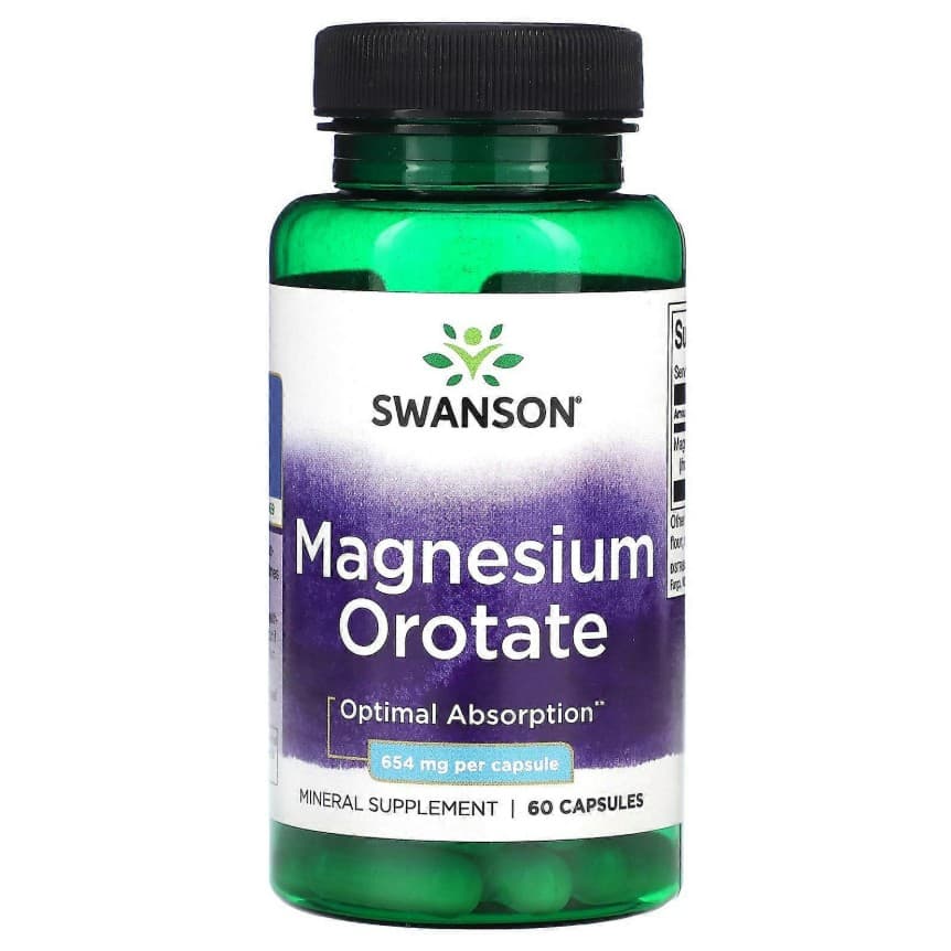 Swanson Magnesium Orotate 200 mg - 30 kapsler – Swanson confezione