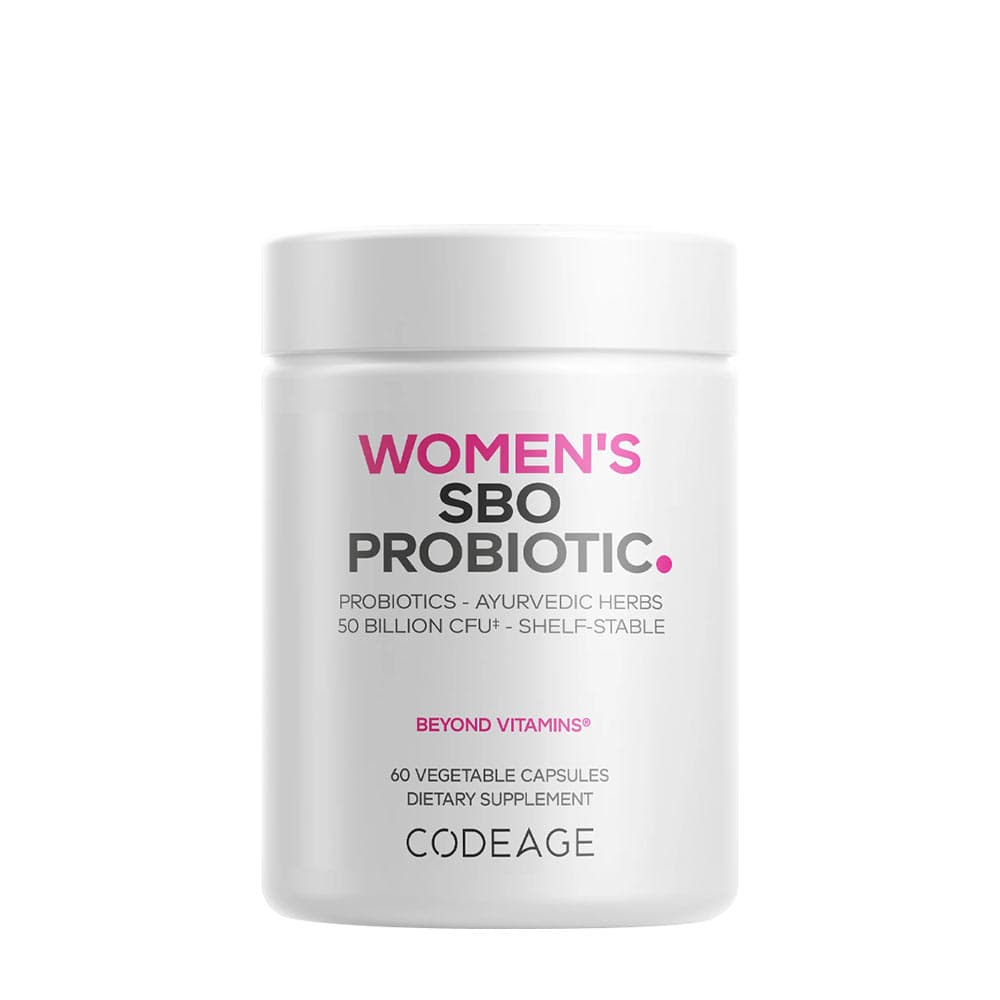 Codeage Women's SBO Probiotic - 60 cápsulas veganas – Codeage packaging