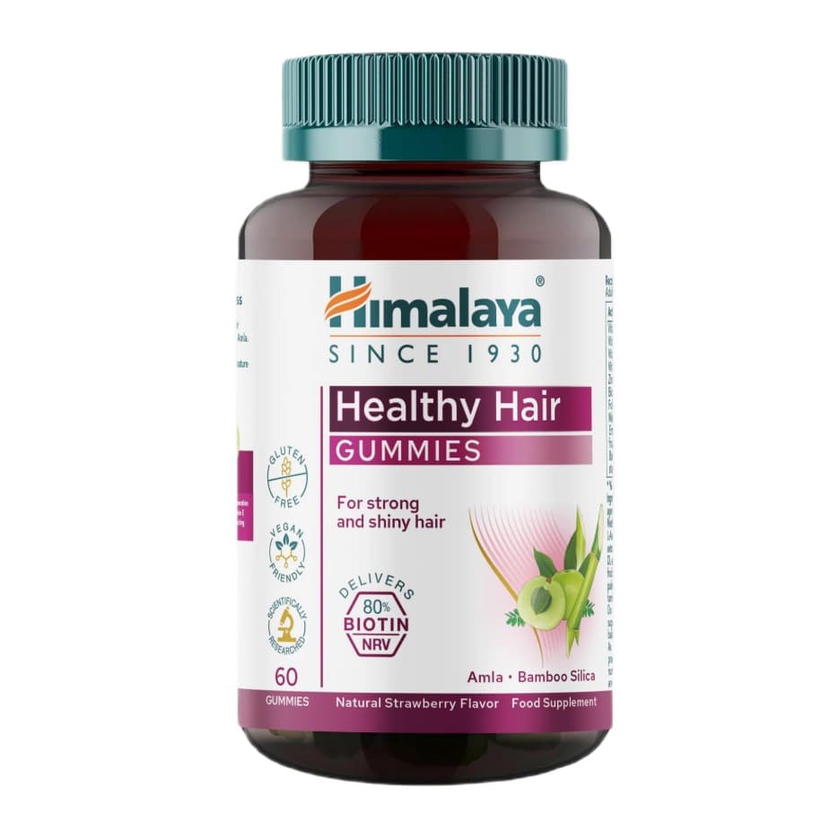 Healthy Hair Gummies, Natural Strawberry 60 gummies | Himalaya – Himalaya opakowanie