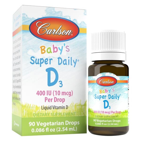 Carlson Labs - Baby'S Super Daily D3, 400IU - 2.54ml – Carlson Labs opakowanie