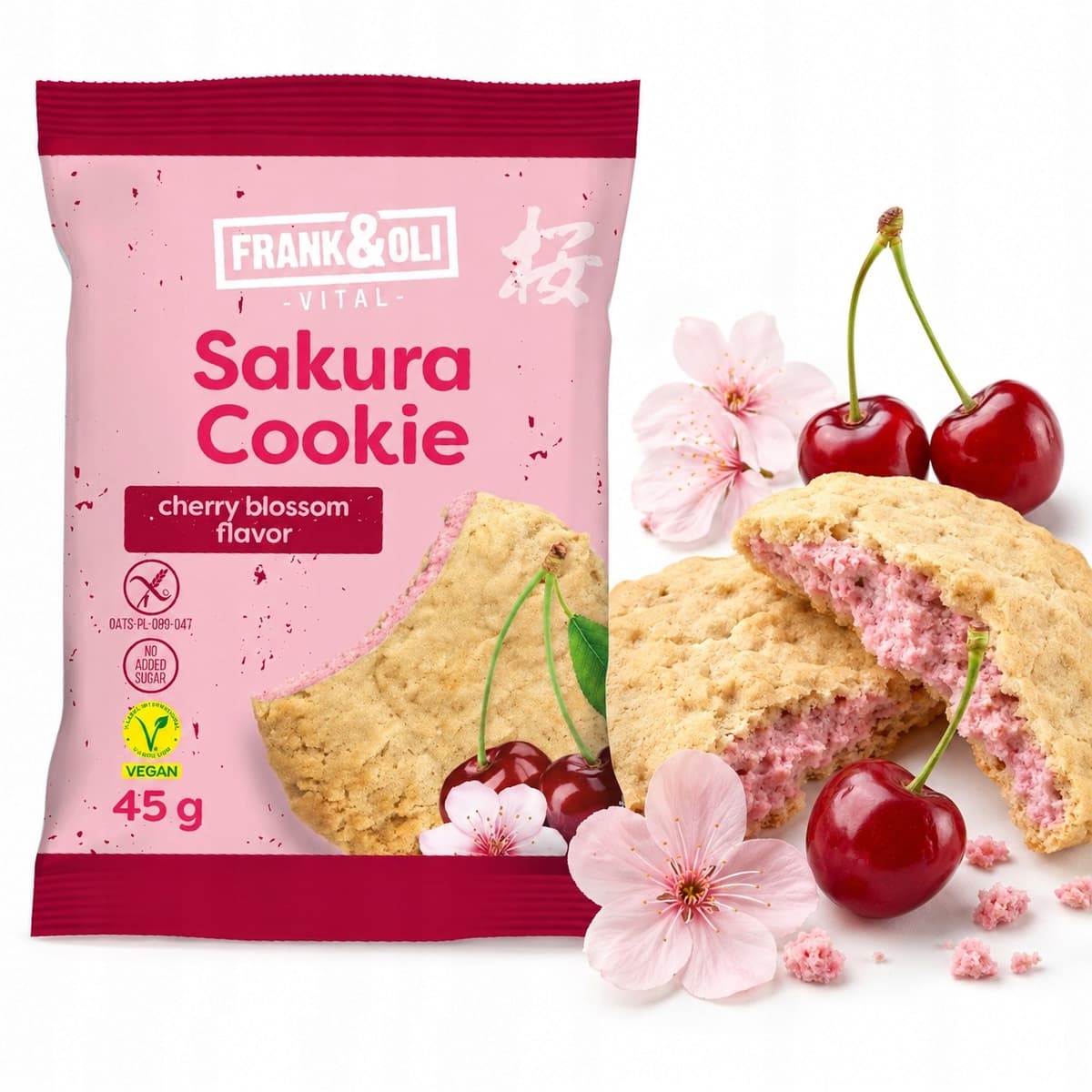 Frank&Oli - Sakura Cookie Cherry 45g – Frank&Oli packaging