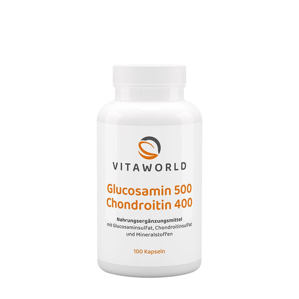 Vitaworld Glucosamine + Chondroitin 100 capsules – Vitaworld emballage