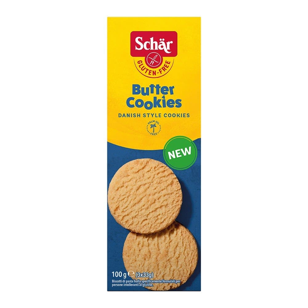Schär - Schar Herbatniki Butter Cookies 100 g – Schär förpackning