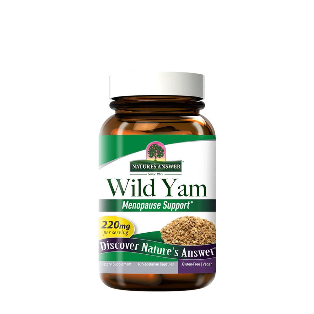 Nature's Answer - Wild Yam - 60 Vegetarian Capsules – Nature's Answer förpackning