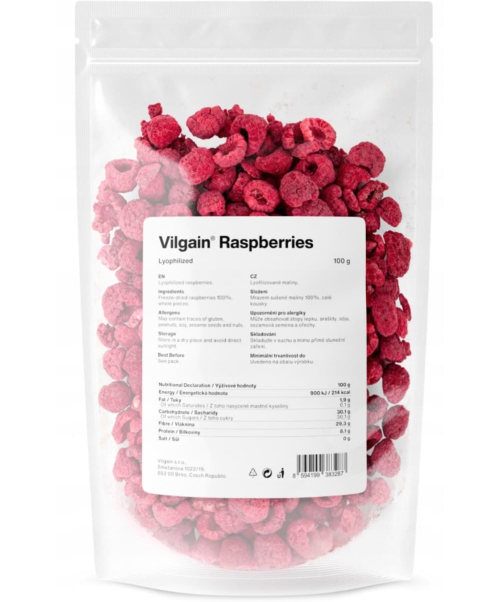 Vilgain - Framboises Lyophilisées - 100g