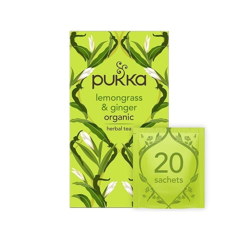 Te Lemongrass & Ginger 20 påsar | Pukka – Pukka förpackning