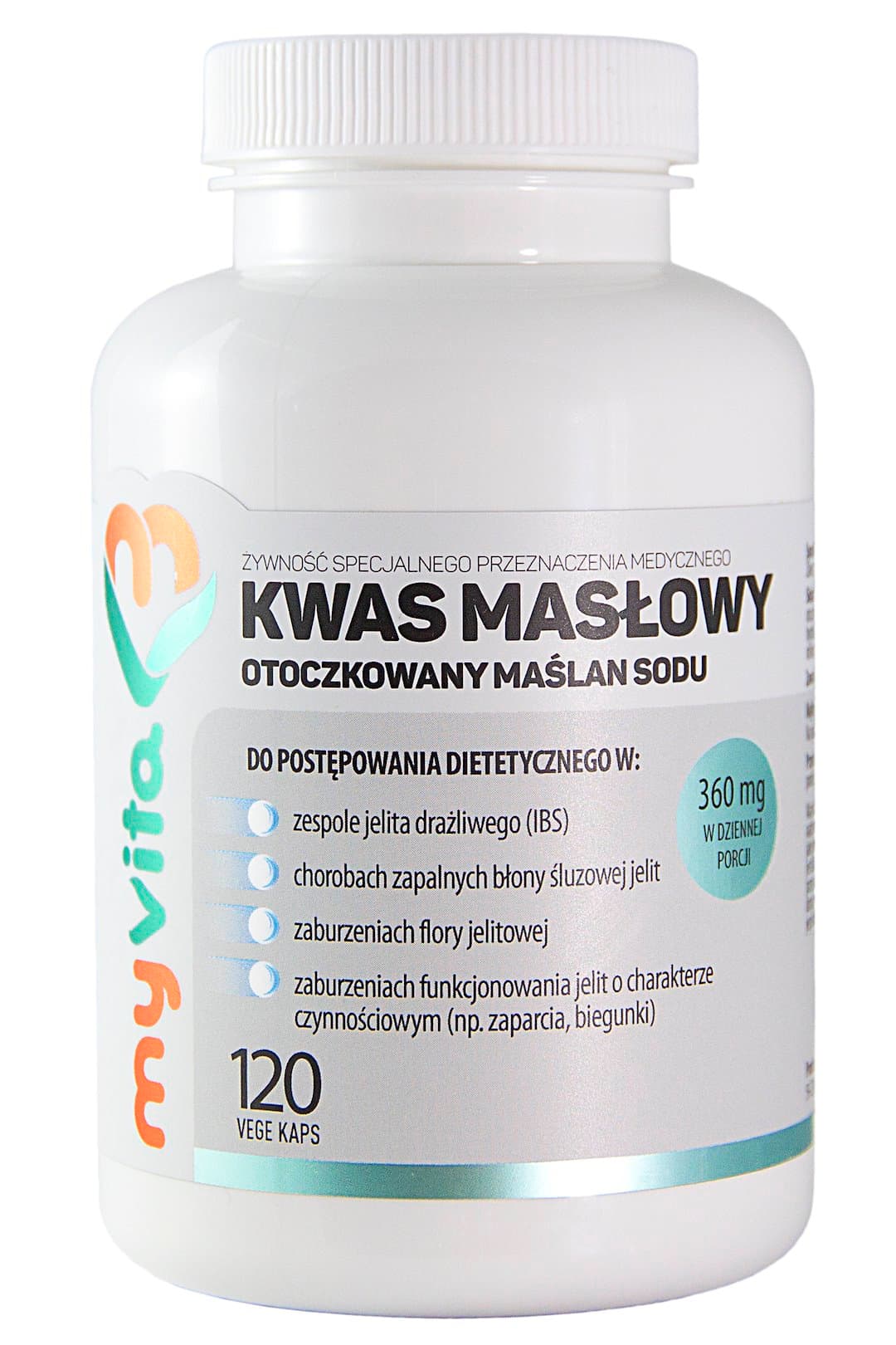 MyVita - Kwas masłowy (maślan sodu) – opakowanie