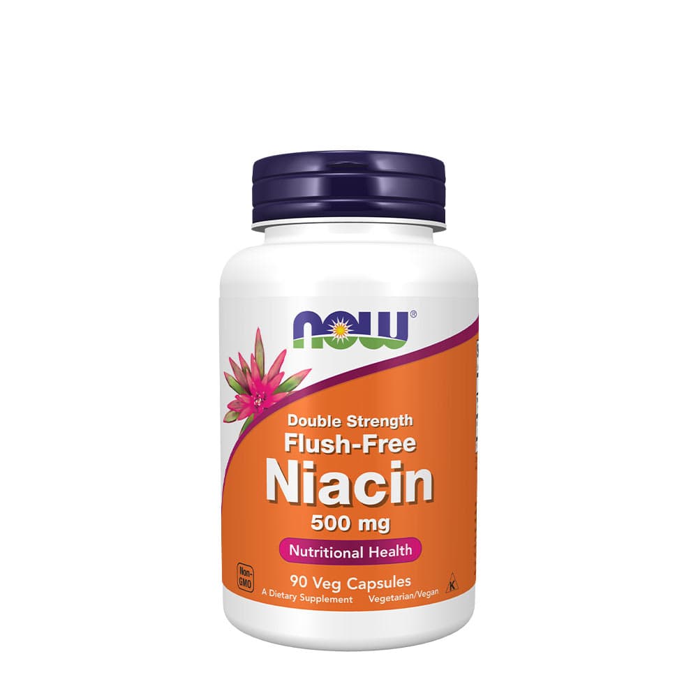 NOW Foods Flush-Free Niacin – NOW Foods embalagem
