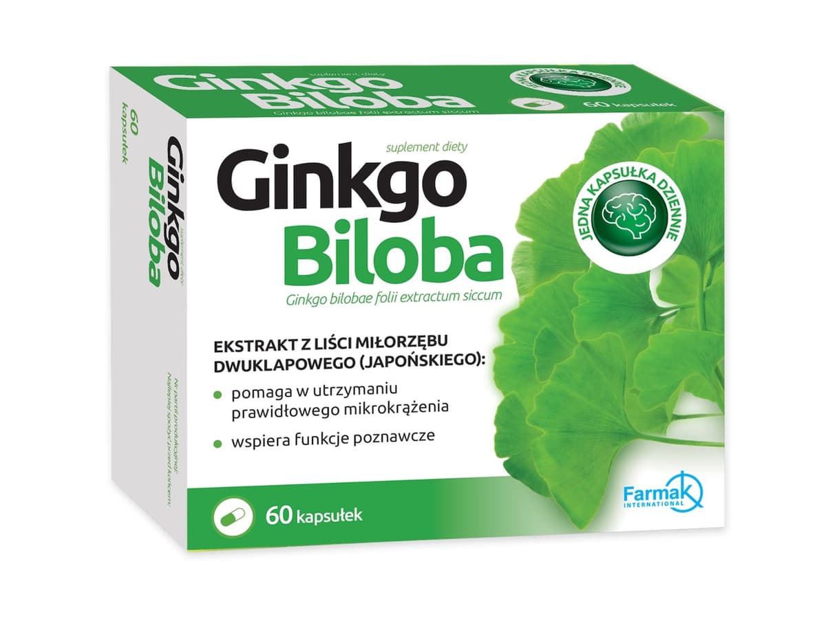 Nord Farm Ginkgo Biloba 60 capsule – Farmak confezione