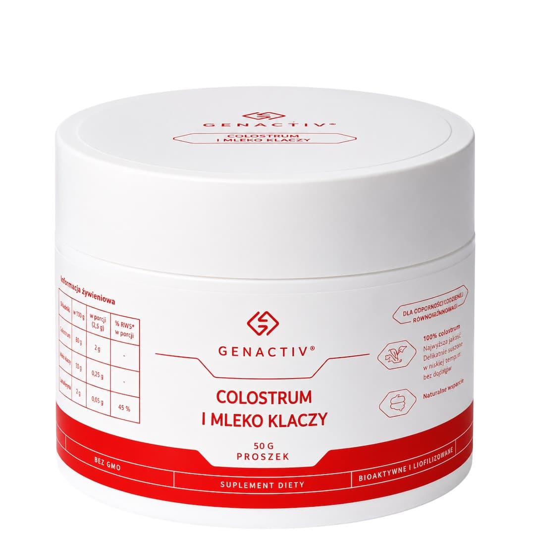 Genactiv - Colostrum And Mare'S Milk – Genactiv förpackning