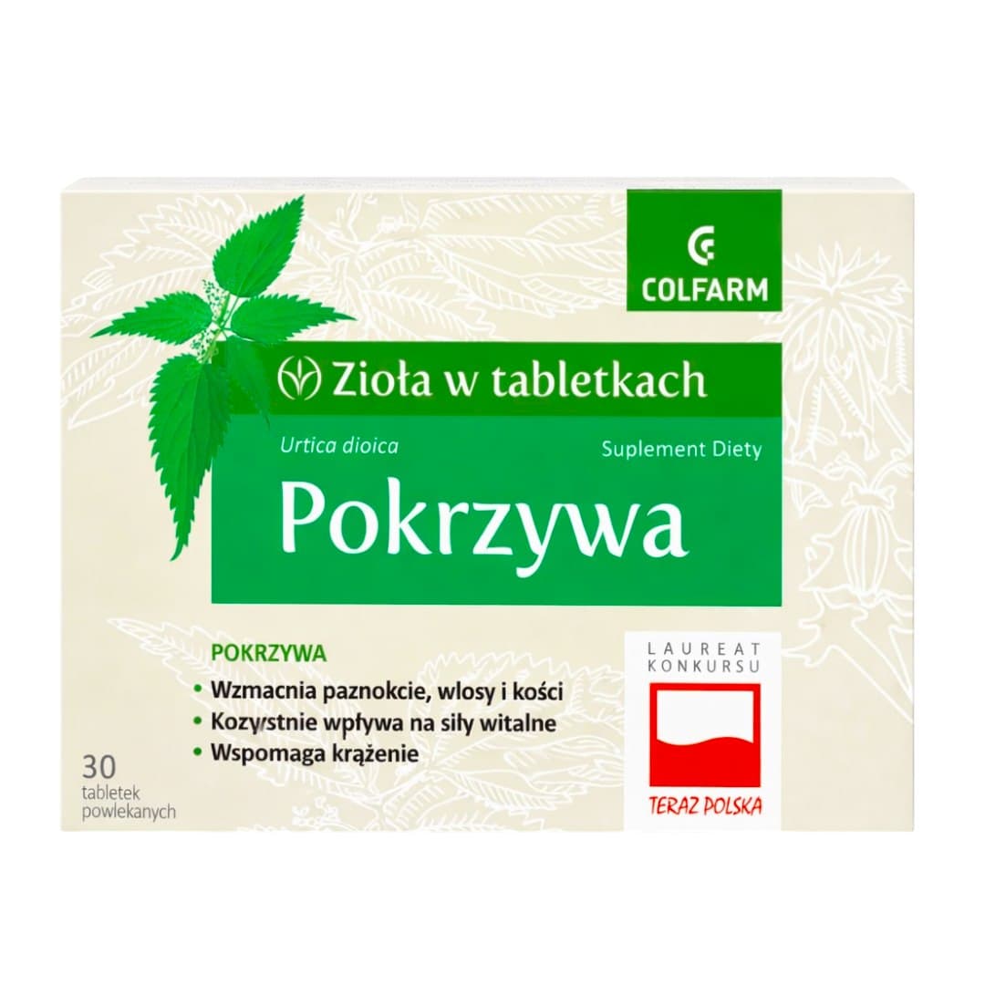 Colfarm - Nettle - 30 tabletter – Colfarm förpackning