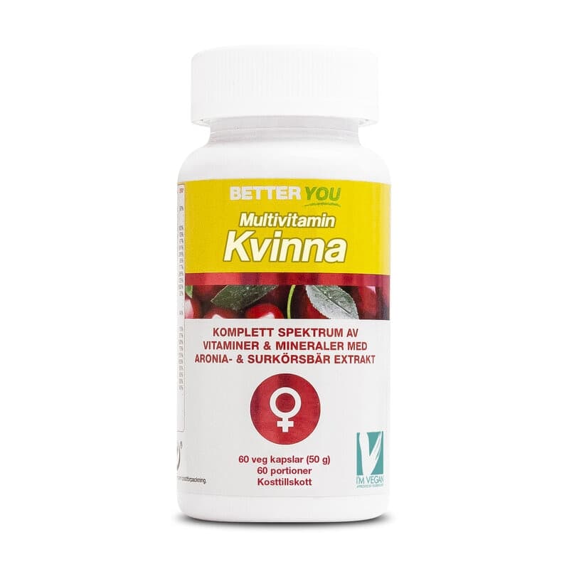 Multivitamin Kvinna 60 kapslar | Better You