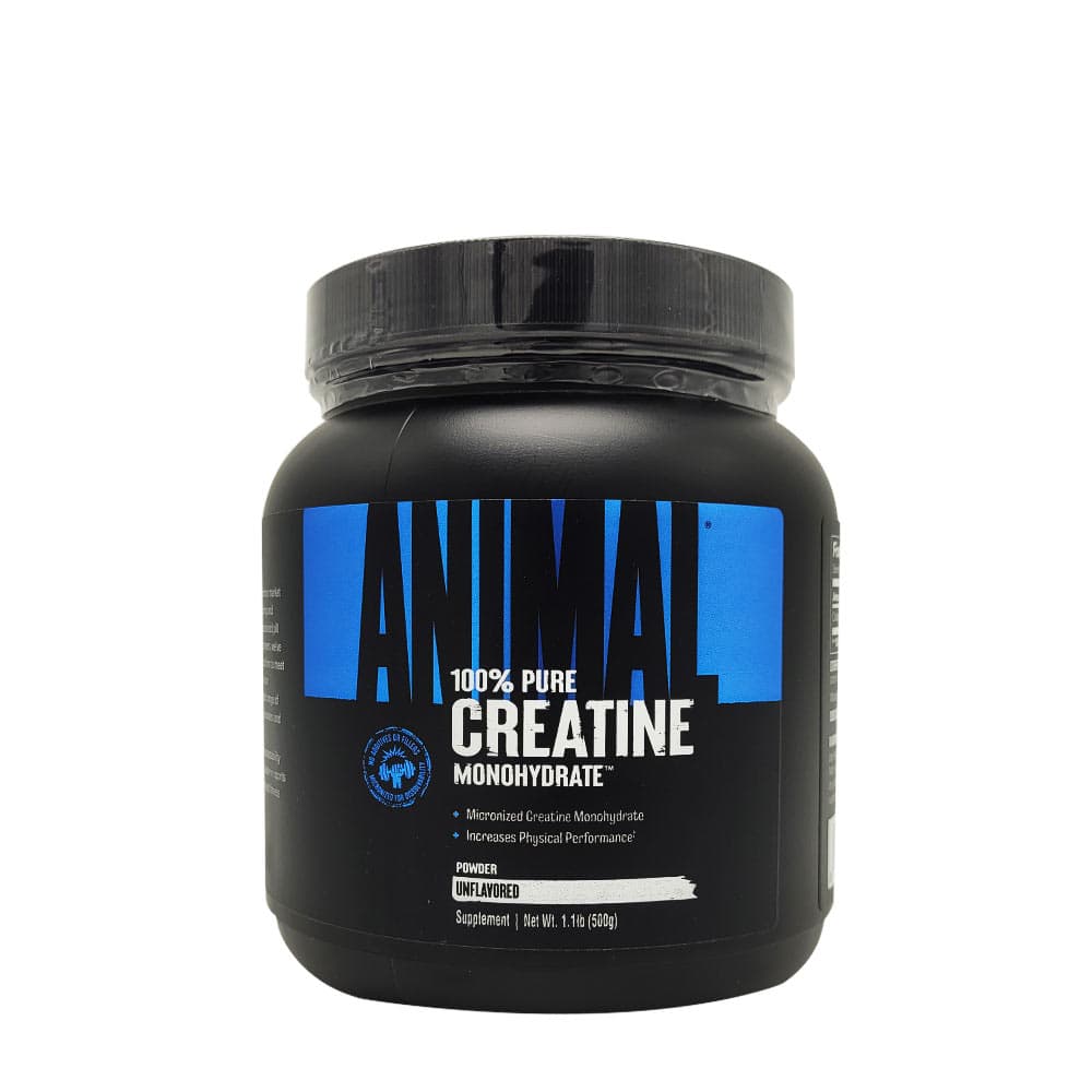 Universal Nutrition Creatine Powder Unflavored 500g – Universal Nutrition förpackning