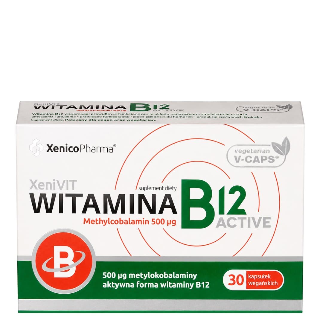 XENICO PHARMA - Vitamin B12 Active – XENICO PHARMA förpackning