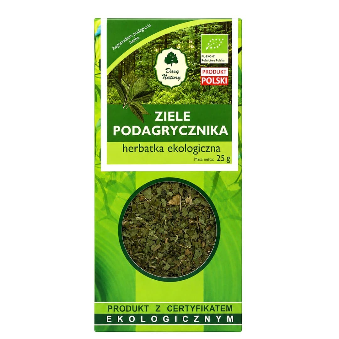 Dary Natury - Organic Podagrycznika Herb - 25g – Dary Natury förpackning