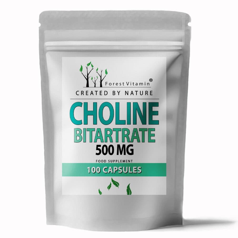 Forest Vitamin - Choline Bitartrate - 100 Capsules