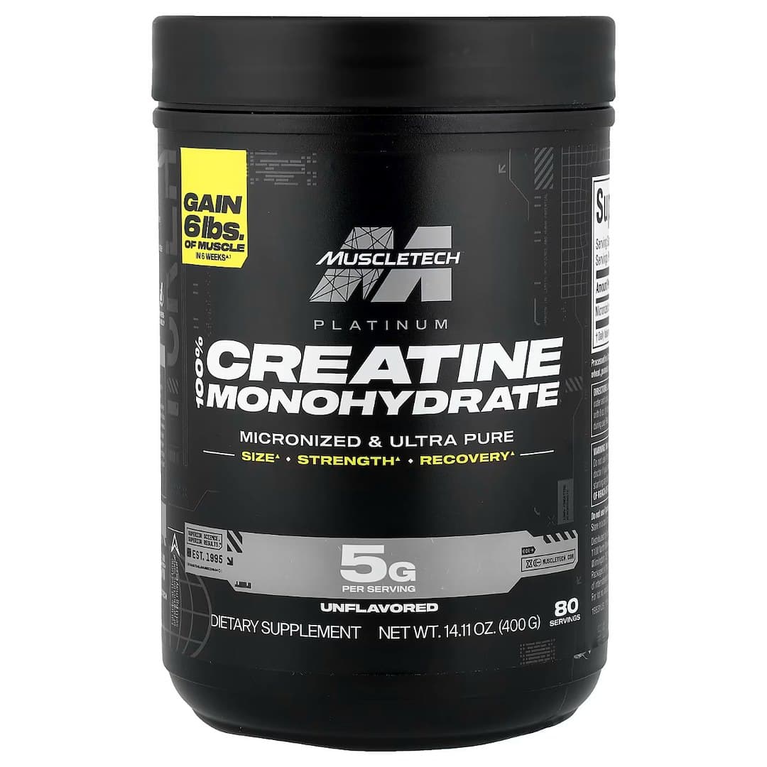Muscletech - Platinum 100% Creatine Monohydrate - 400g – Muscletech Verpackung